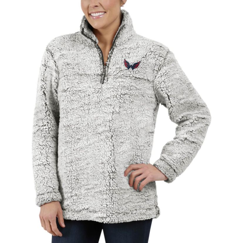 NHL Washington Capitals Sherpa Quarter-Zip Pullover Jacket