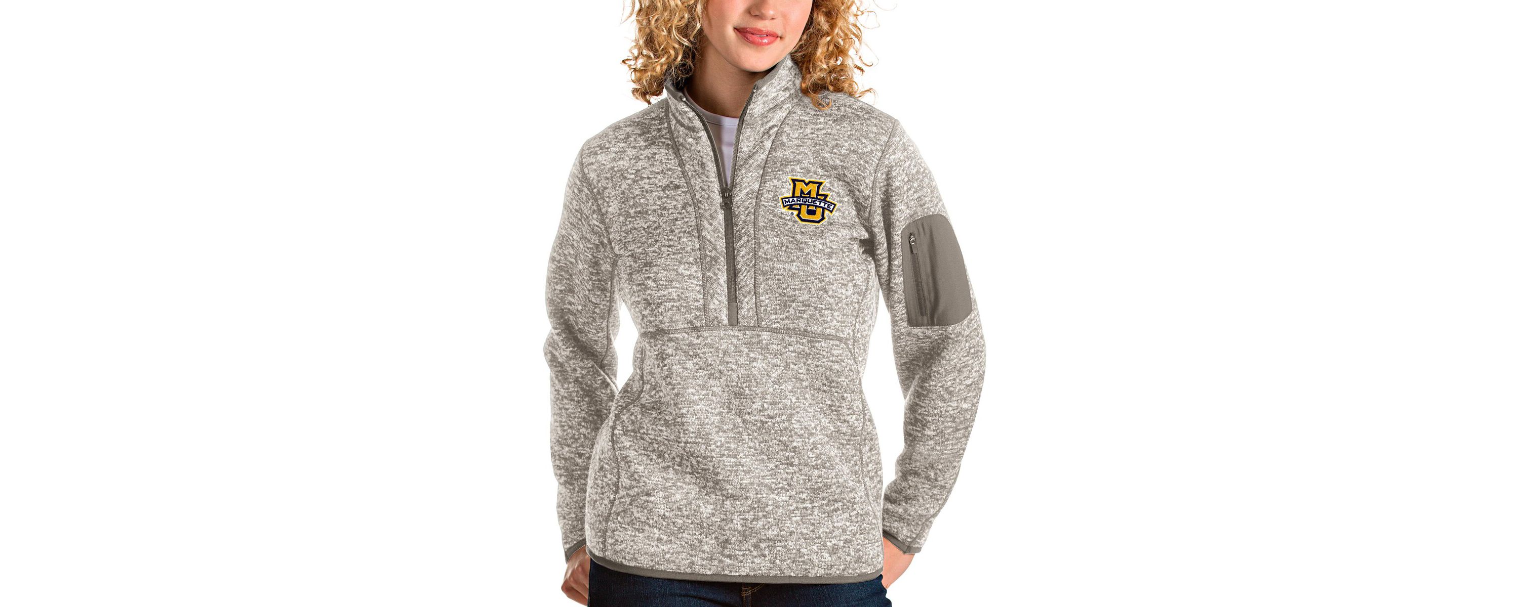 NCAA Marquette Golden Eagles Fortune Half-Zip Pullover Sweater