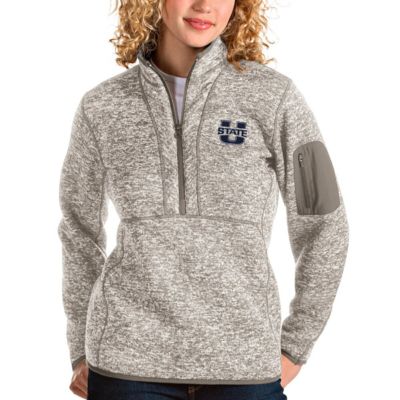 NCAA Utah State Aggies Fortune Half-Zip Pullover Sweater