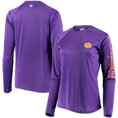 NCAA Clemson Tigers PFG Tidal Omni-Shade Long Sleeve T-Shirt