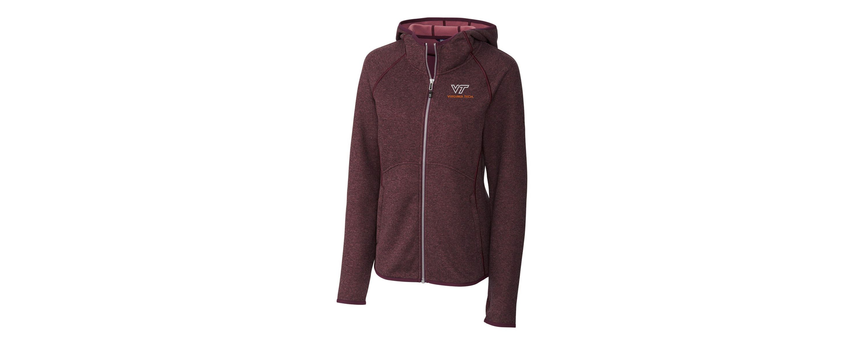NCAA Virginia Tech Hokies Mainsail Hooded Full-Zip Jacket