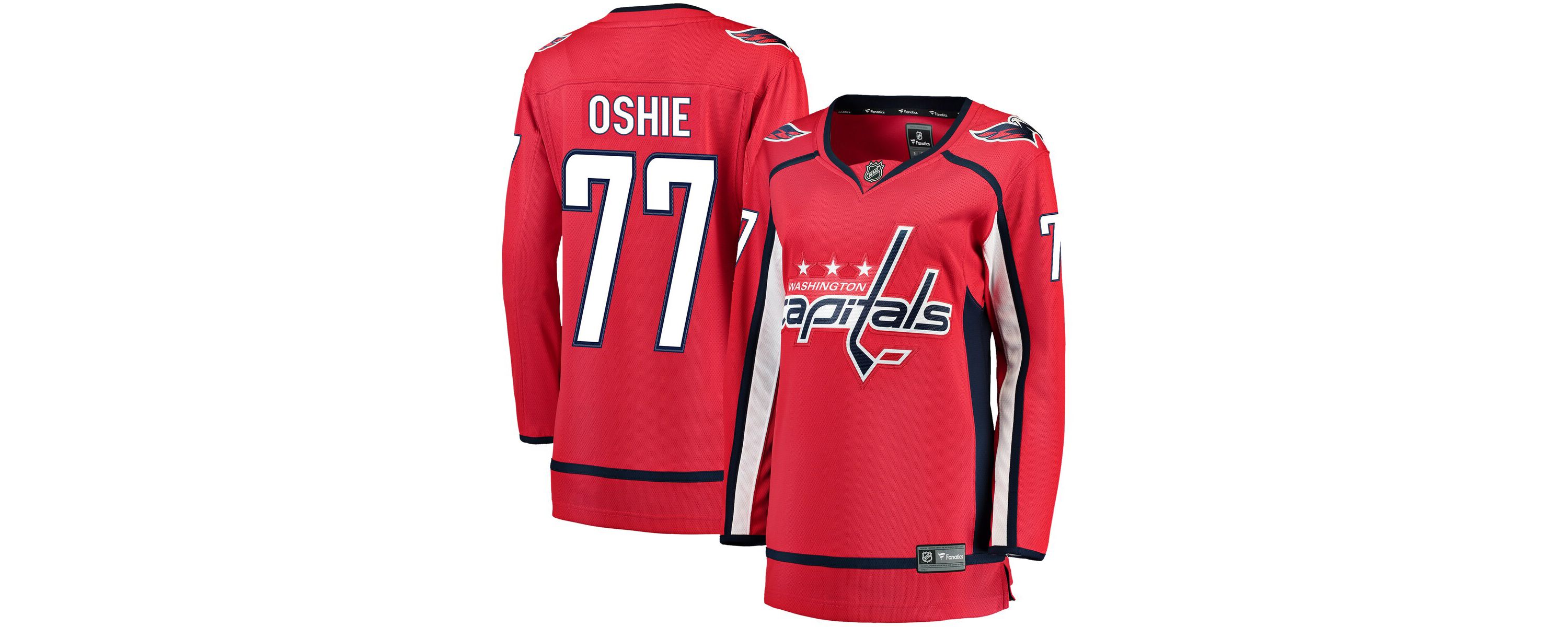 NHL Fanatics TJ Oshie Washington Capitals Breakaway Player Jersey