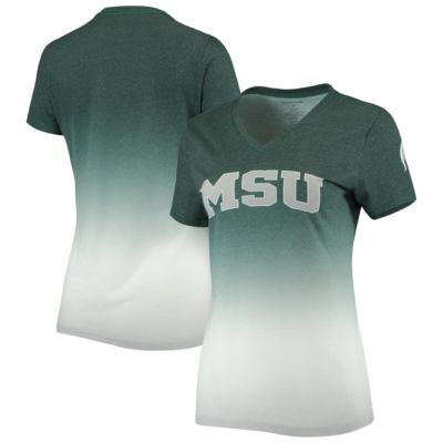 NCAA Heathered Michigan State Spartans Ombre V-Neck T-Shirt