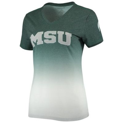 NCAA Heathered Michigan State Spartans Ombre V-Neck T-Shirt