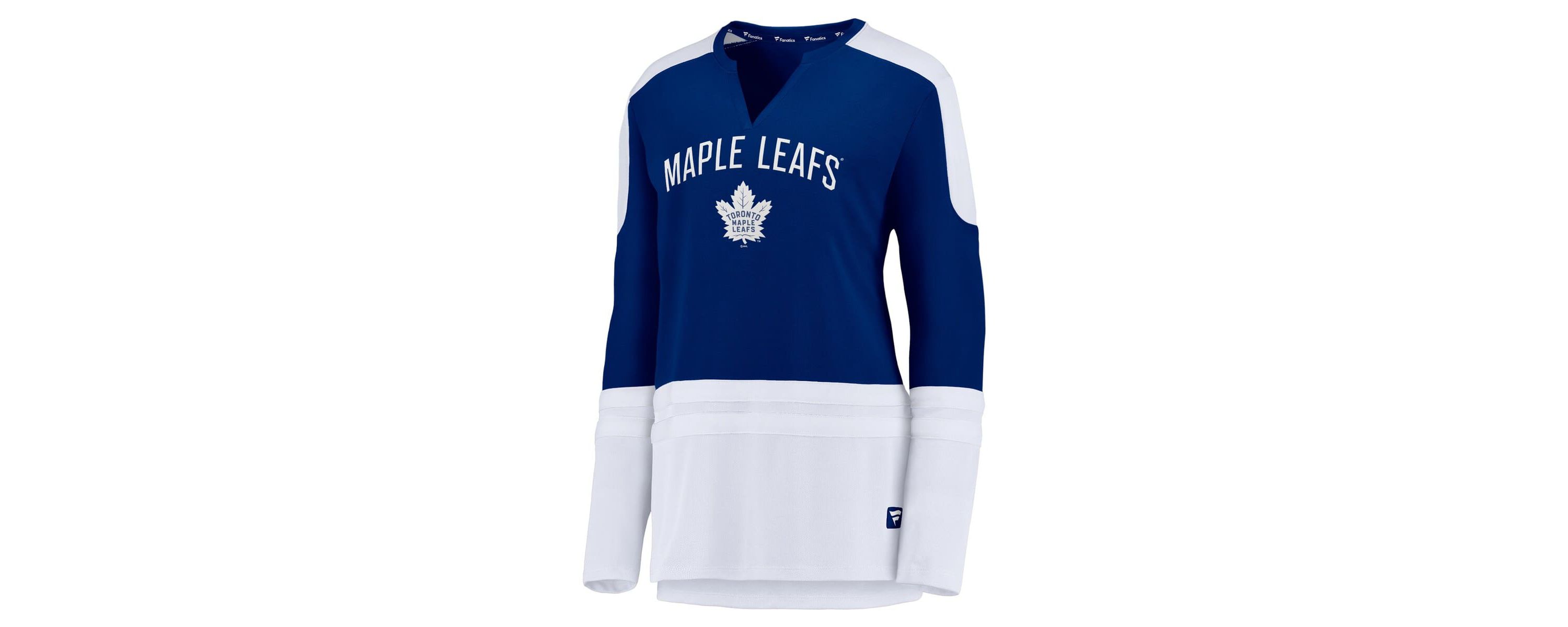 NHL Auston Matthews Toronto Maple Leafs Power Player Long Sleeve Notch Neck T-Shirt