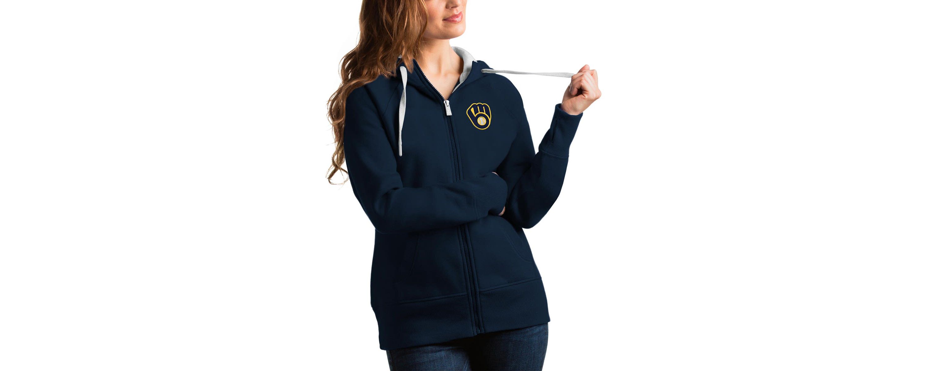 MLB Milwaukee Brewers Team Victory Full-Zip Hoodie