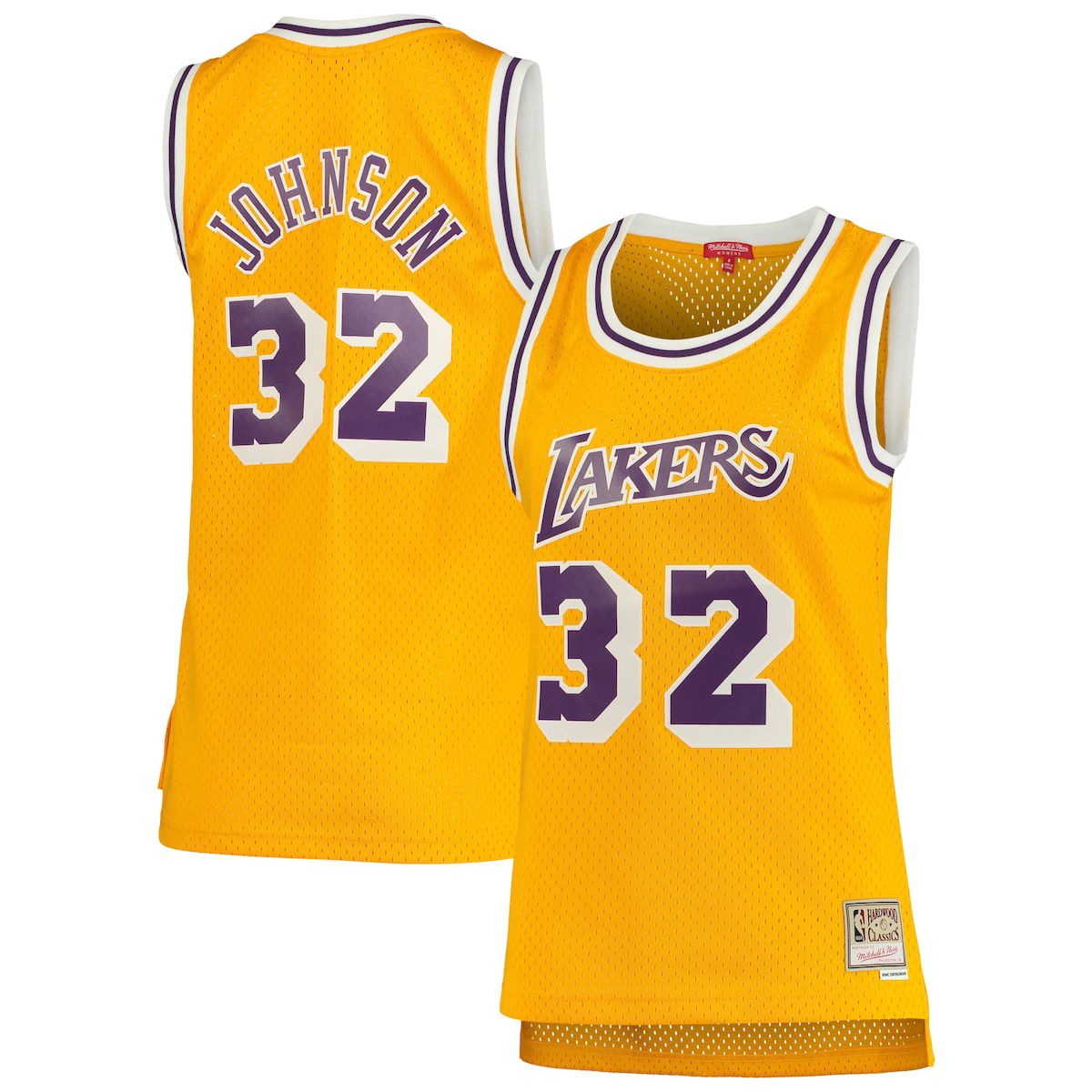 NBA Magic Johnson Los Angeles Lakers 1984/85 Hardwood Classics Swingman Jersey