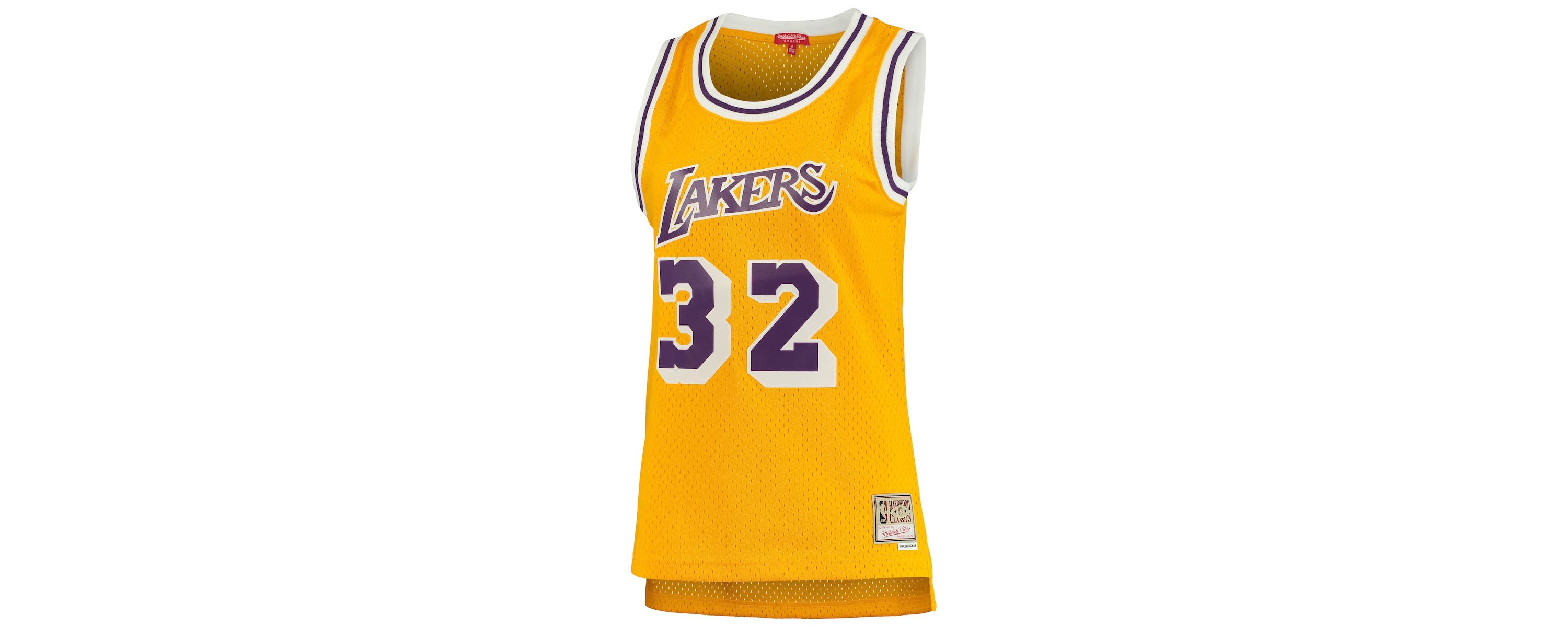 NBA Magic Johnson Los Angeles Lakers 1984/85 Hardwood Classics Swingman Jersey