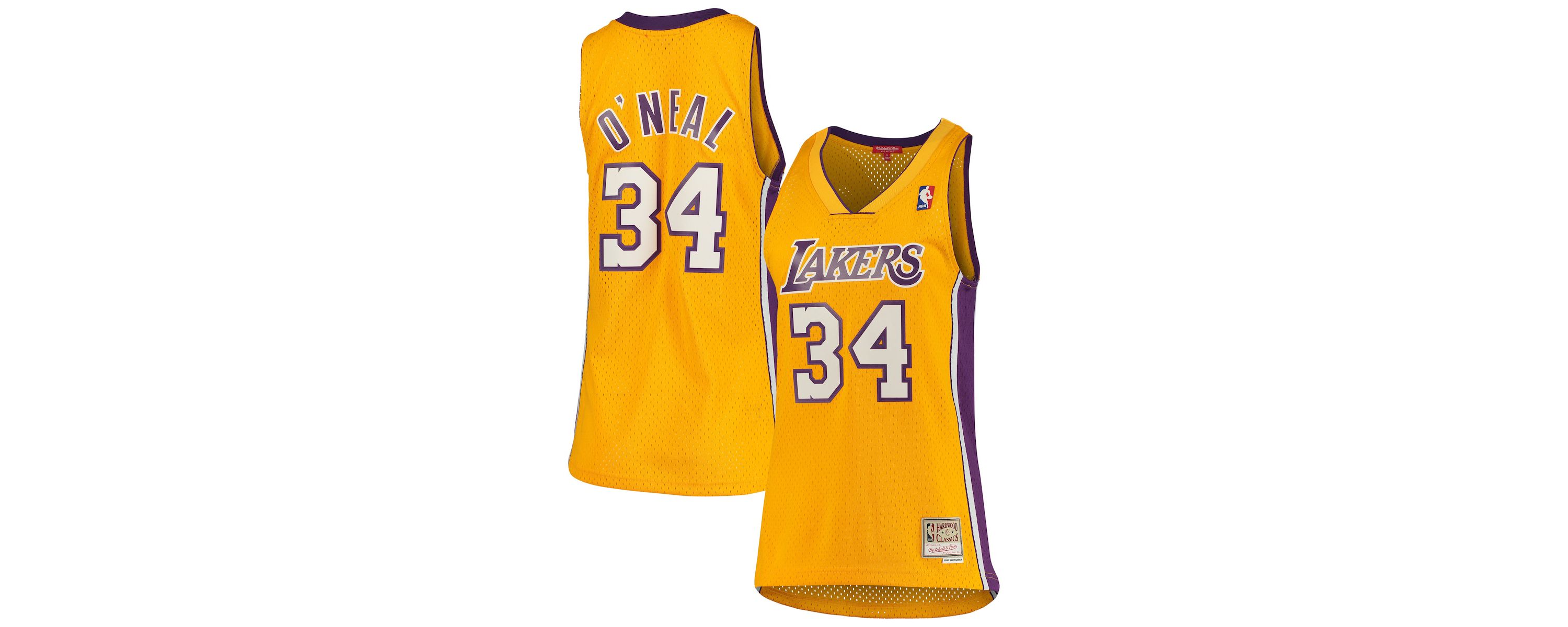 NBA Shaquille ONeal Los Angeles Lakers 1999/00 Hardwood Classics Swingman Jersey
