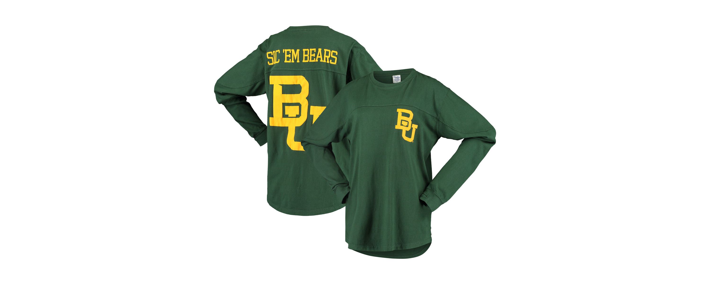 NCAA Baylor Bears Big Shirt Oversized Long Sleeve T-Shirt