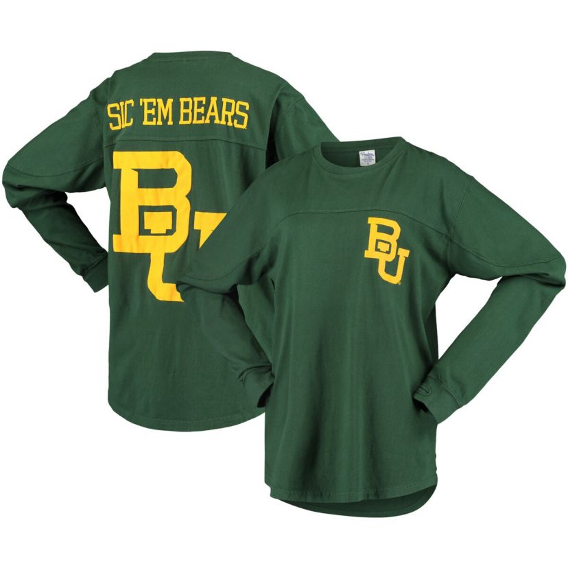 NCAA Baylor Bears Big Shirt Oversized Long Sleeve T-Shirt