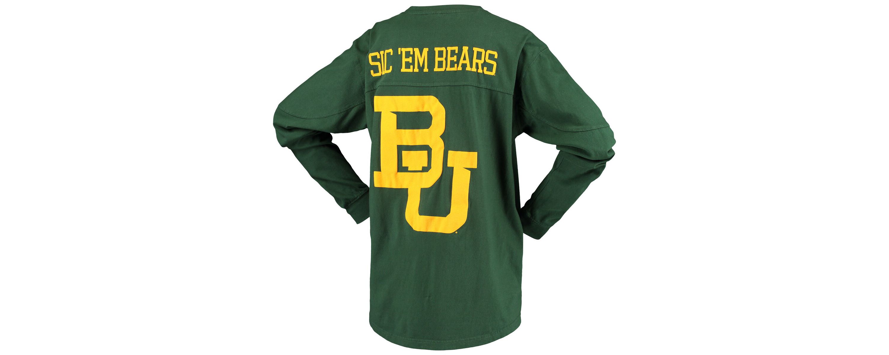 NCAA Baylor Bears Big Shirt Oversized Long Sleeve T-Shirt