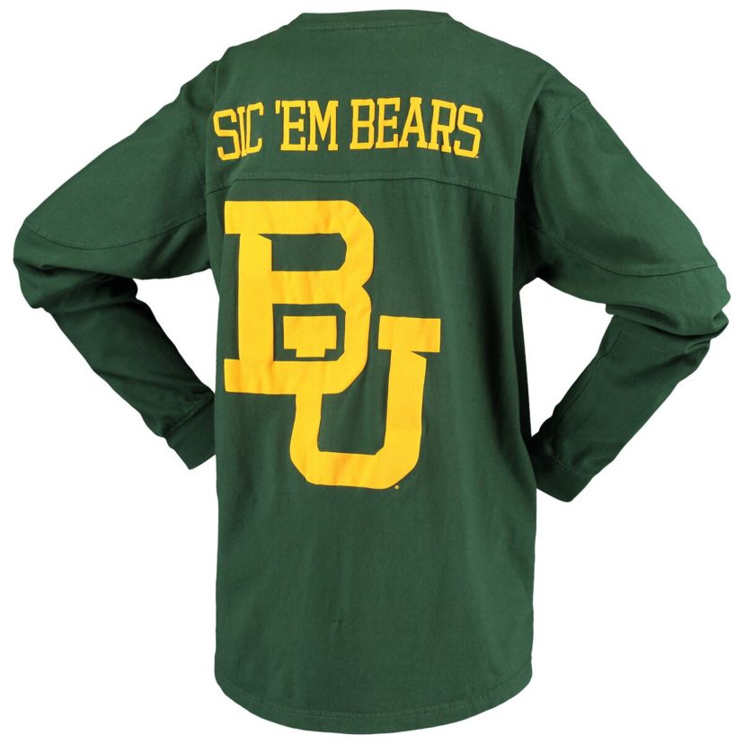 NCAA Baylor Bears Big Shirt Oversized Long Sleeve T-Shirt