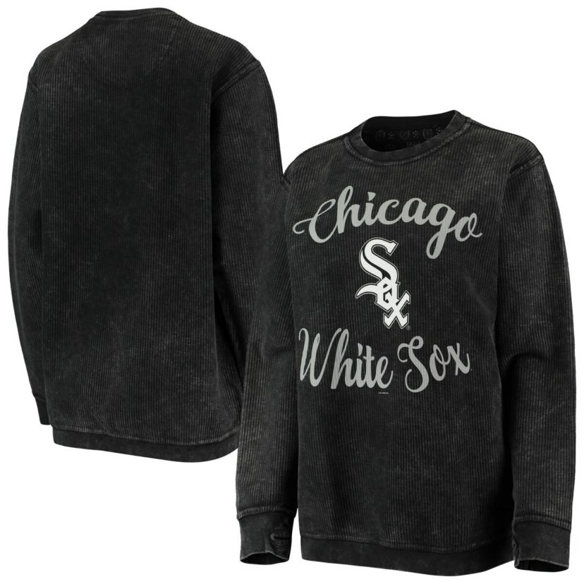 Chicago White Sox MLB Chicago Sox Script Comfy Cord Pullover Sweatshirt