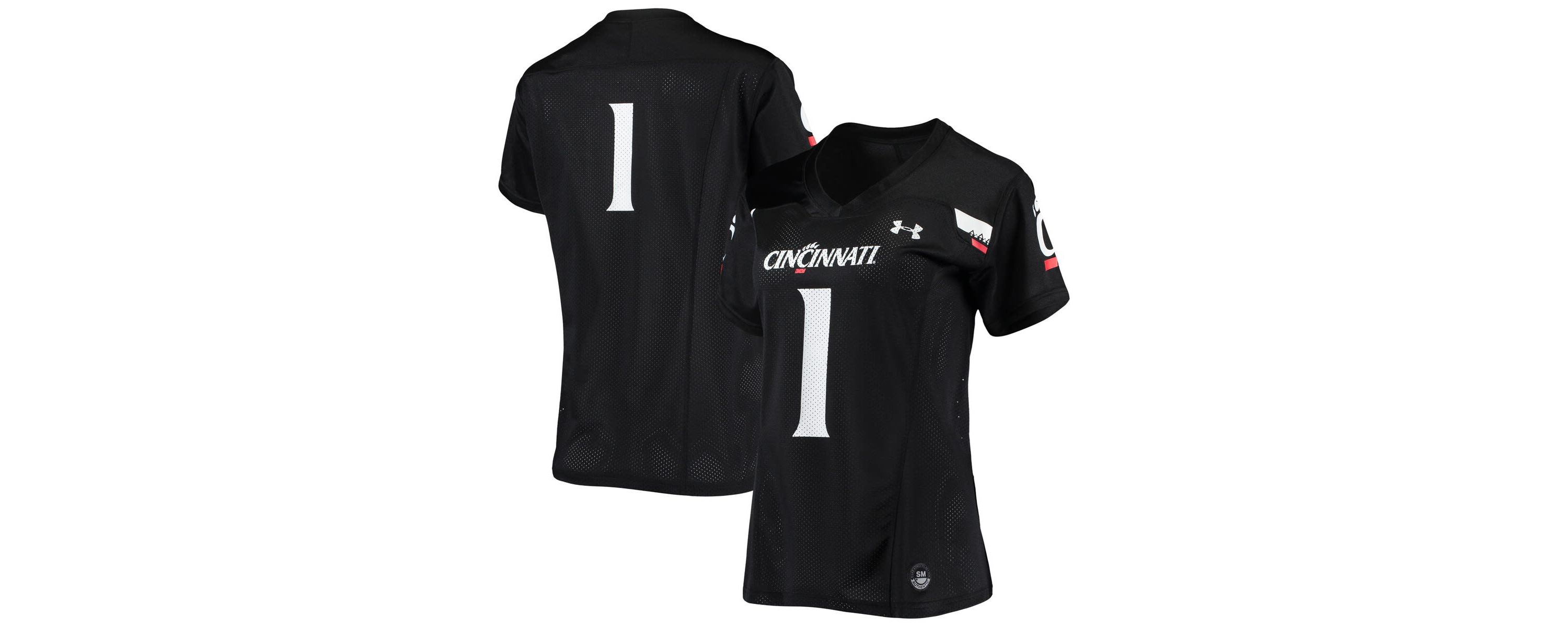 NCAA Under Armour #1 Cincinnati Bearcats Replica Football Jersey