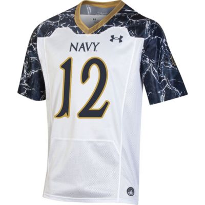 Navy Midshipmen NCAA Under Armour #12 175 Years Special Game Replica Jersey