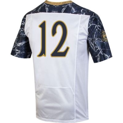 Navy Midshipmen NCAA Under Armour #12 175 Years Special Game Replica Jersey