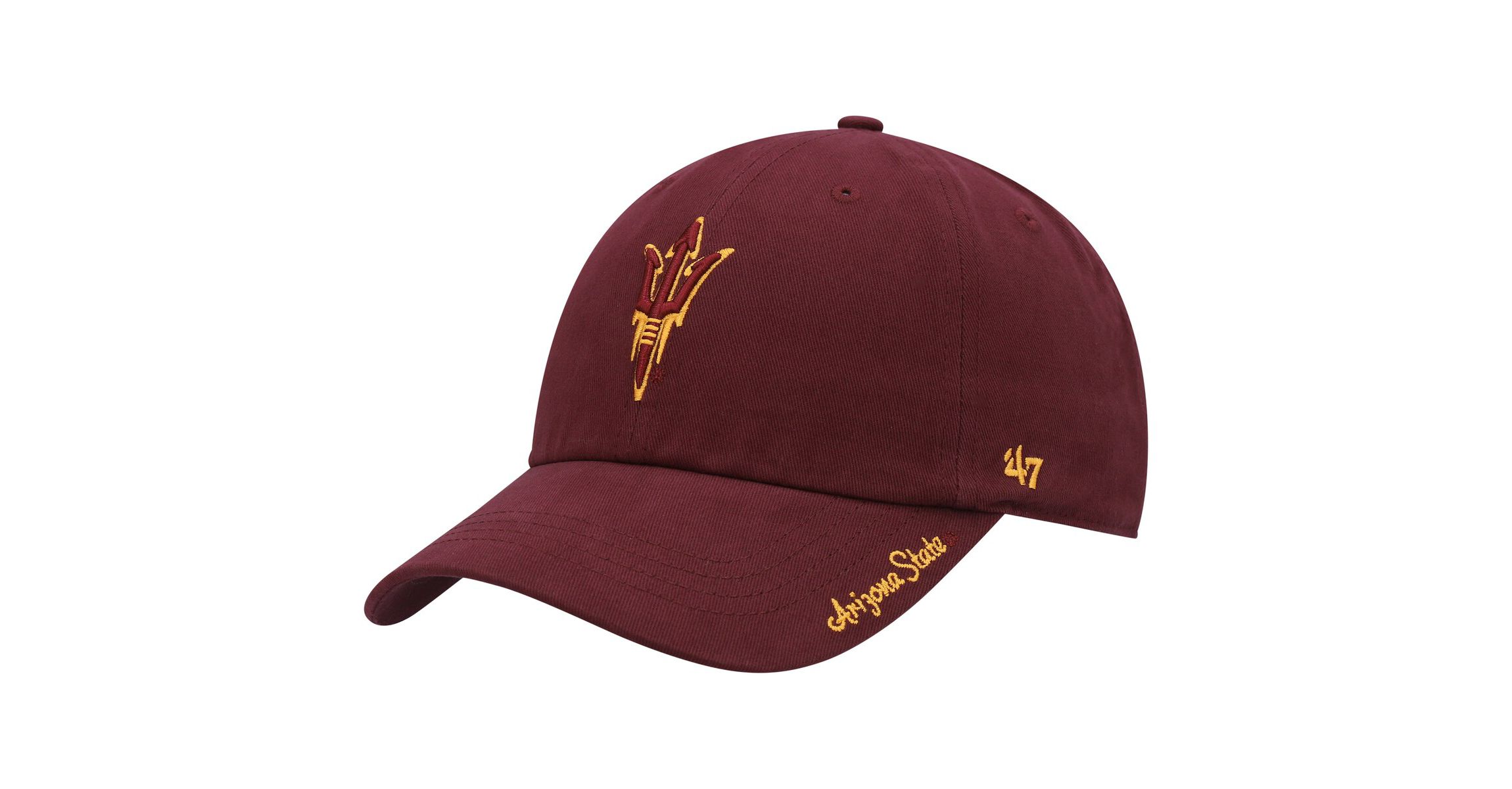 NCAA Arizona State Sun Devils Miata Clean Up Logo Adjustable Hat