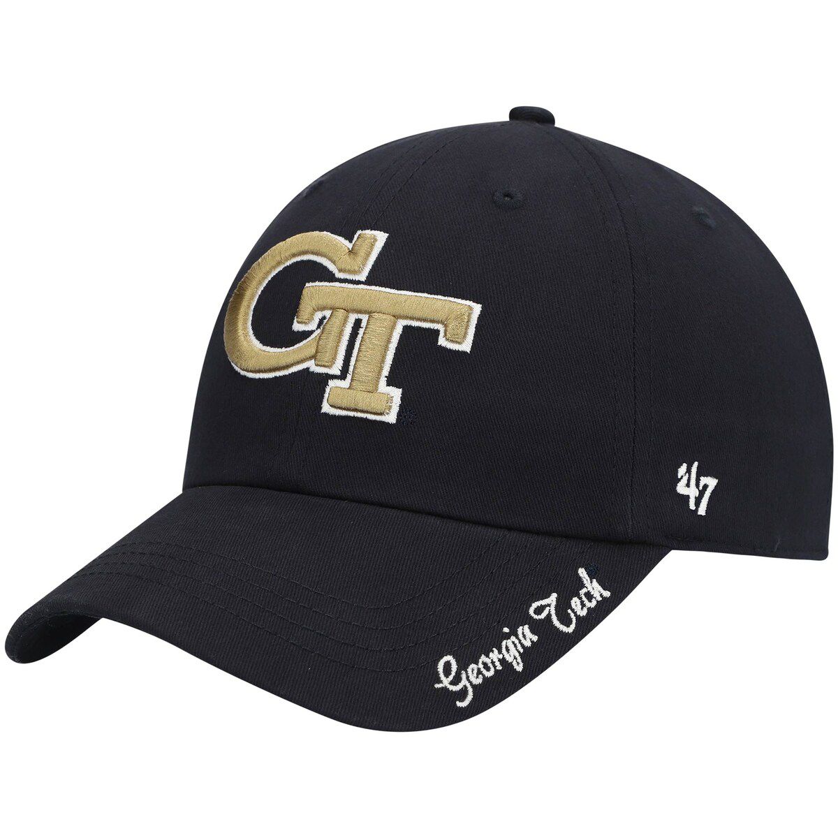 Georgia Tech Yellow Jackets NCAA Georgia Tech Jackets Miata Clean Up Logo Adjustable Hat