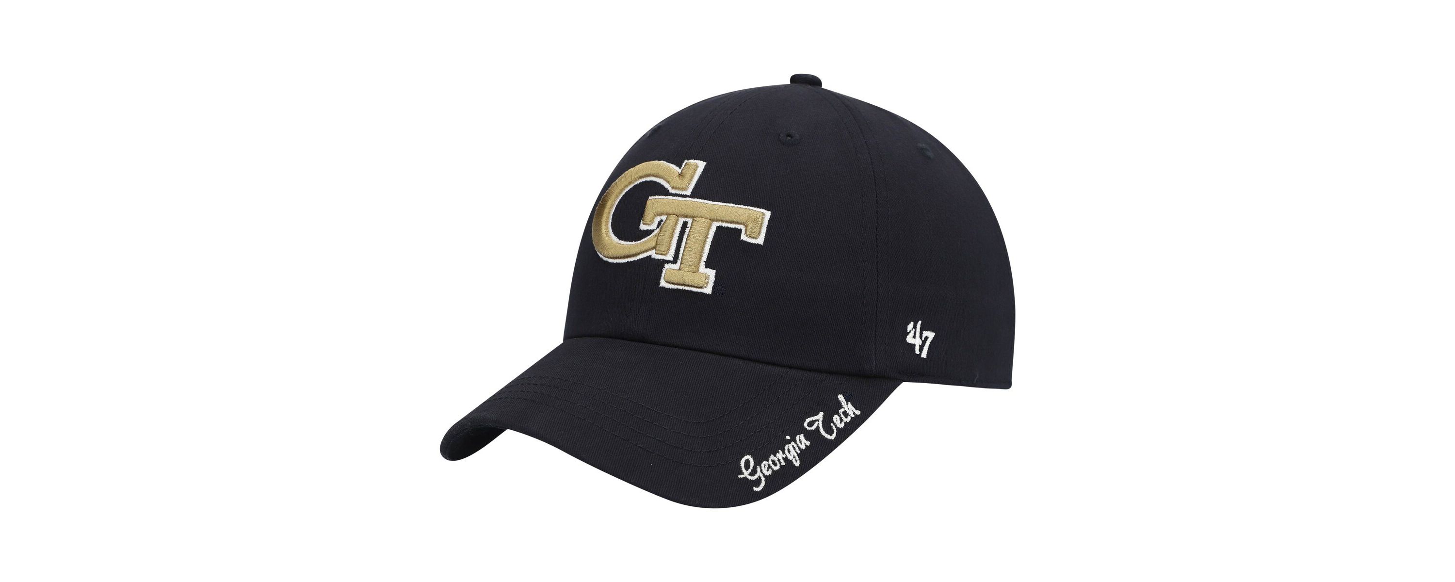 Georgia Tech Yellow Jackets NCAA Georgia Tech Jackets Miata Clean Up Logo Adjustable Hat