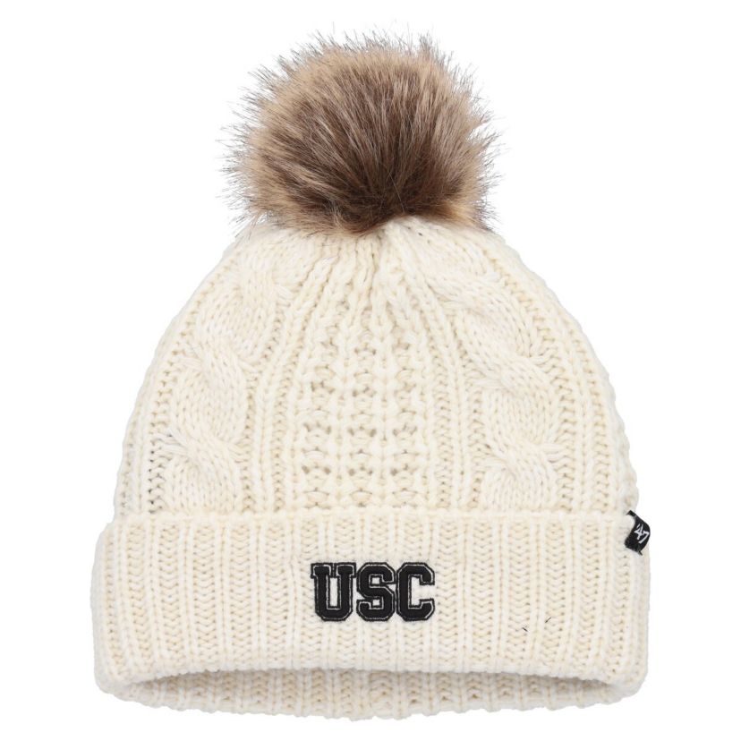 NCAA USC Trojans Meeko Cuffed Knit Hat with Pom