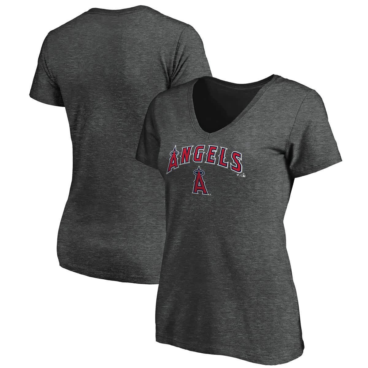 MLB ed Los Angeles Angels Team Logo Lockup V-Neck T-Shirt