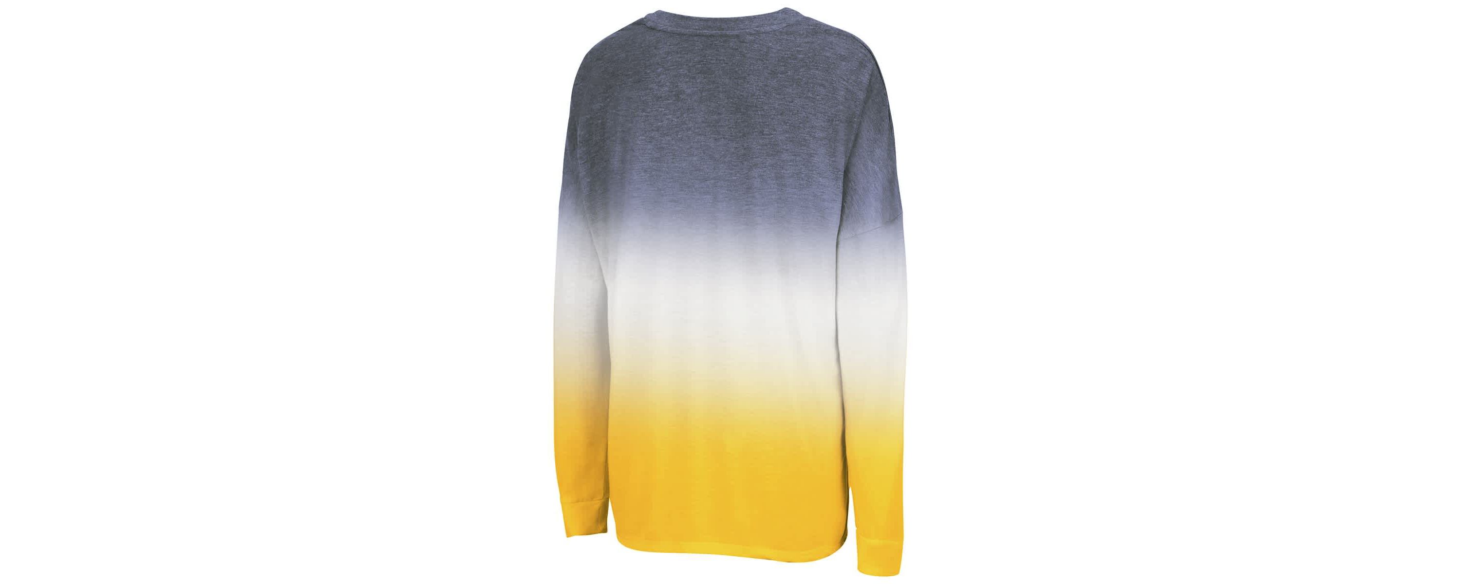 NCAA Michigan Wolverines Winkle Dip Dye Long Sleeve T-Shirt