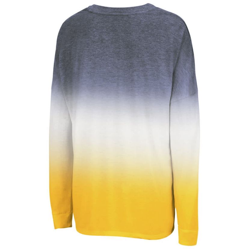 NCAA Michigan Wolverines Winkle Dip Dye Long Sleeve T-Shirt