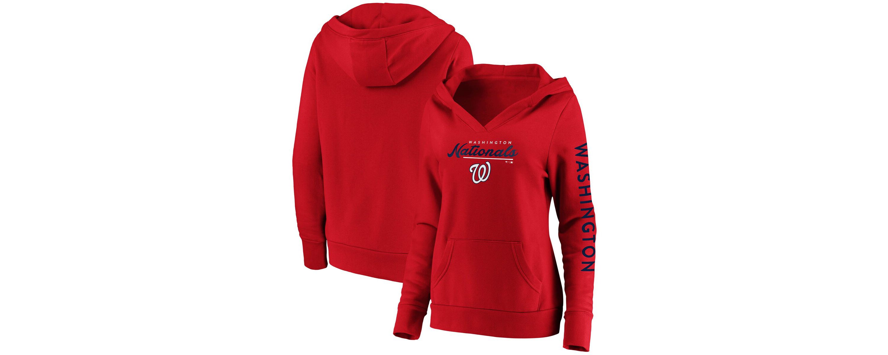 MLB Fanatics Washington Nationals Core High Class Crossover Pullover Hoodie