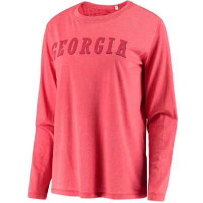 NCAA Georgia Bulldogs Tonal Block Vintage Wash Long Sleeve T-Shirt