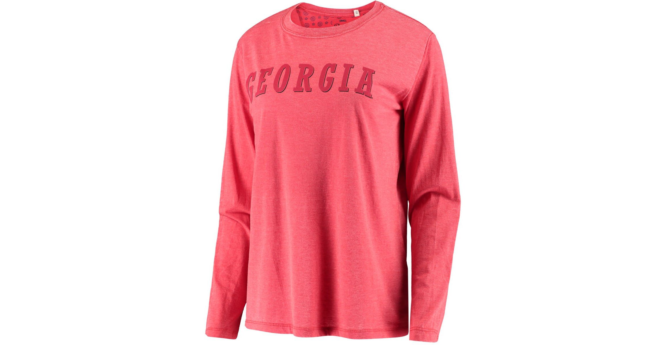 NCAA Georgia Bulldogs Tonal Block Vintage Wash Long Sleeve T-Shirt
