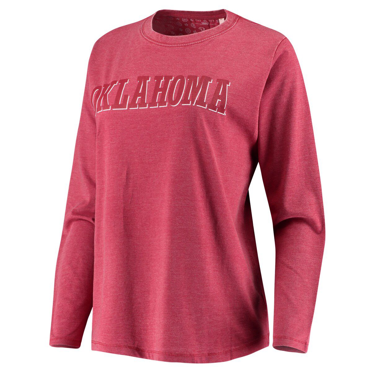 NCAA Oklahoma Sooners Tonal Block Vintage Wash Long Sleeve T-Shirt
