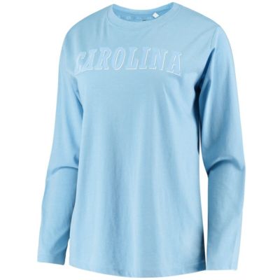 NCAA Carolina North Tar Heels Tonal Block Vintage Wash Long Sleeve T-Shirt