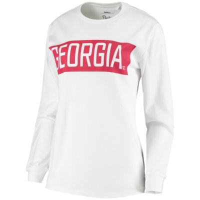 NCAA Georgia Bulldogs Big Block Whiteout Long Sleeve T-Shirt