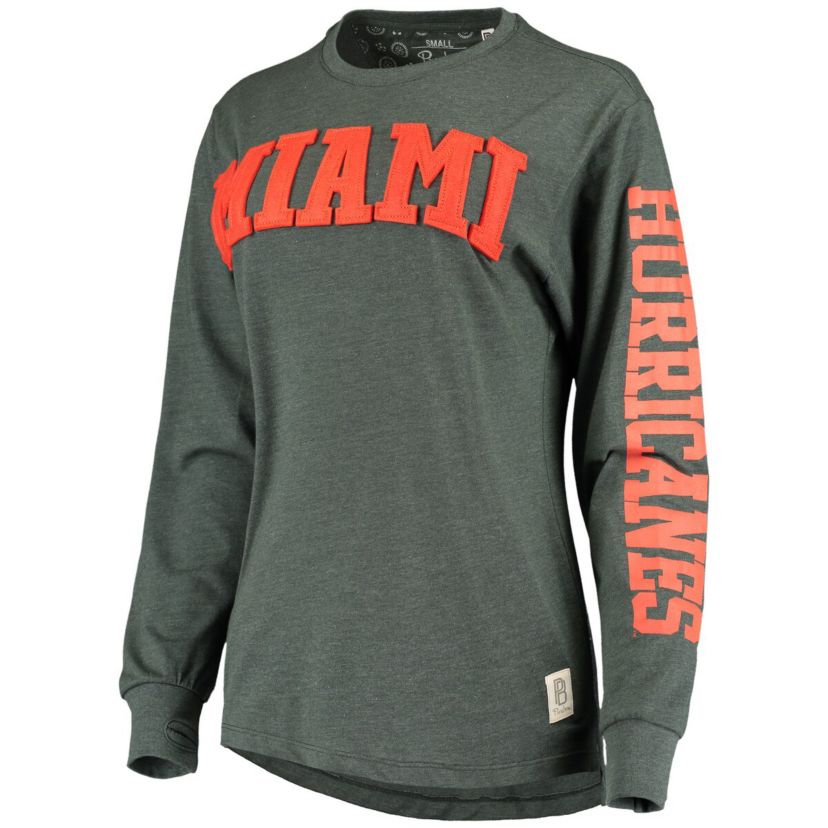 Miami (FL) Hurricanes NCAA Miami Hurricanes Two-Hit Canyon Long Sleeve T-Shirt
