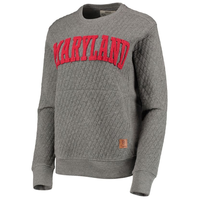 NCAA Maryland Terrapins Moose Quilted Pullover Sweatshirt