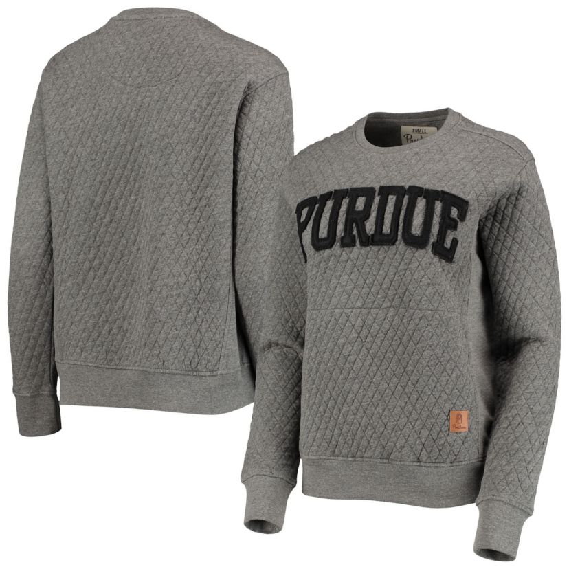 NCAA Purdue Boilermakers Moose Quilted Pullover Sweatshirt