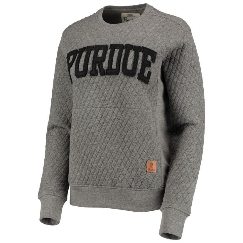 NCAA Purdue Boilermakers Moose Quilted Pullover Sweatshirt