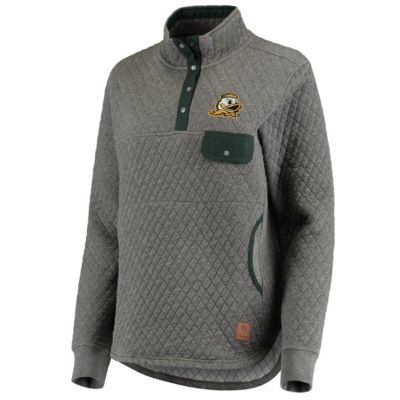 NCAA ed Oregon Ducks Magnum Quilted Quarter-Snap Jacket