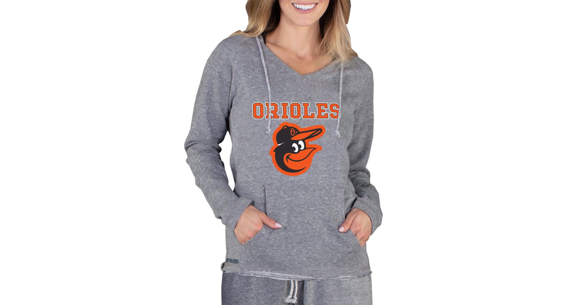MLB Baltimore Orioles Mainstream Terry Long Sleeve Hoodie Top