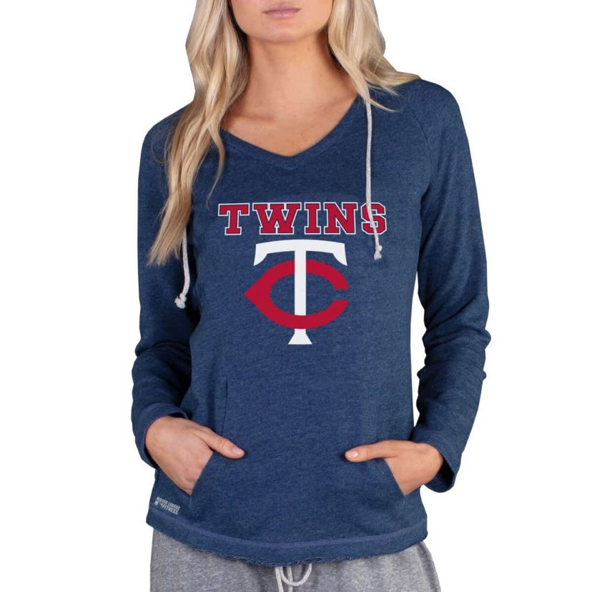 MLB Minnesota Twins Mainstream Terry Long Sleeve Hoodie Top
