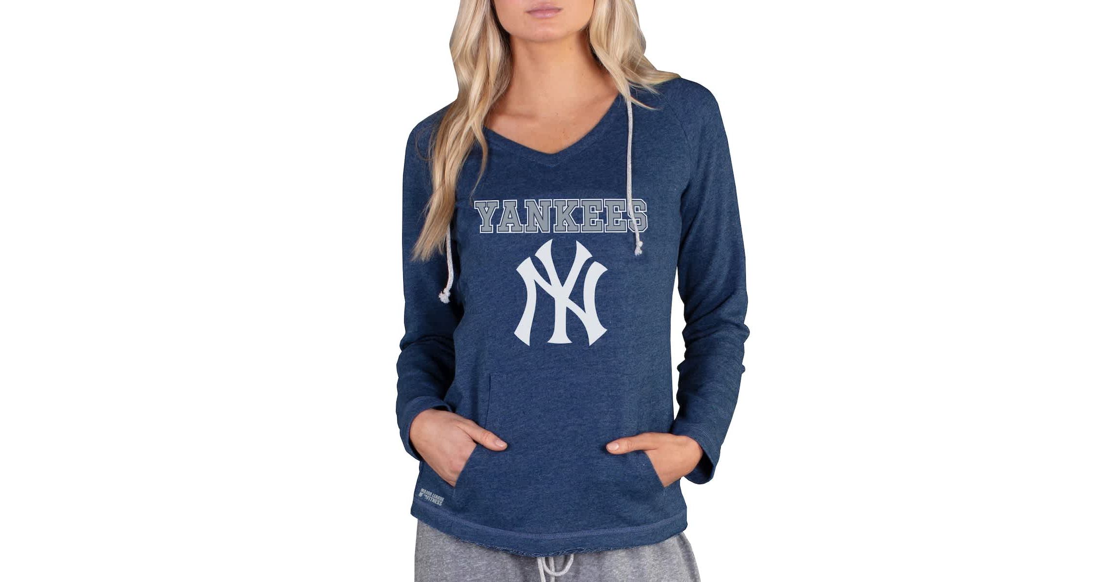 MLB New York Yankees Mainstream Terry Long Sleeve Hoodie Top