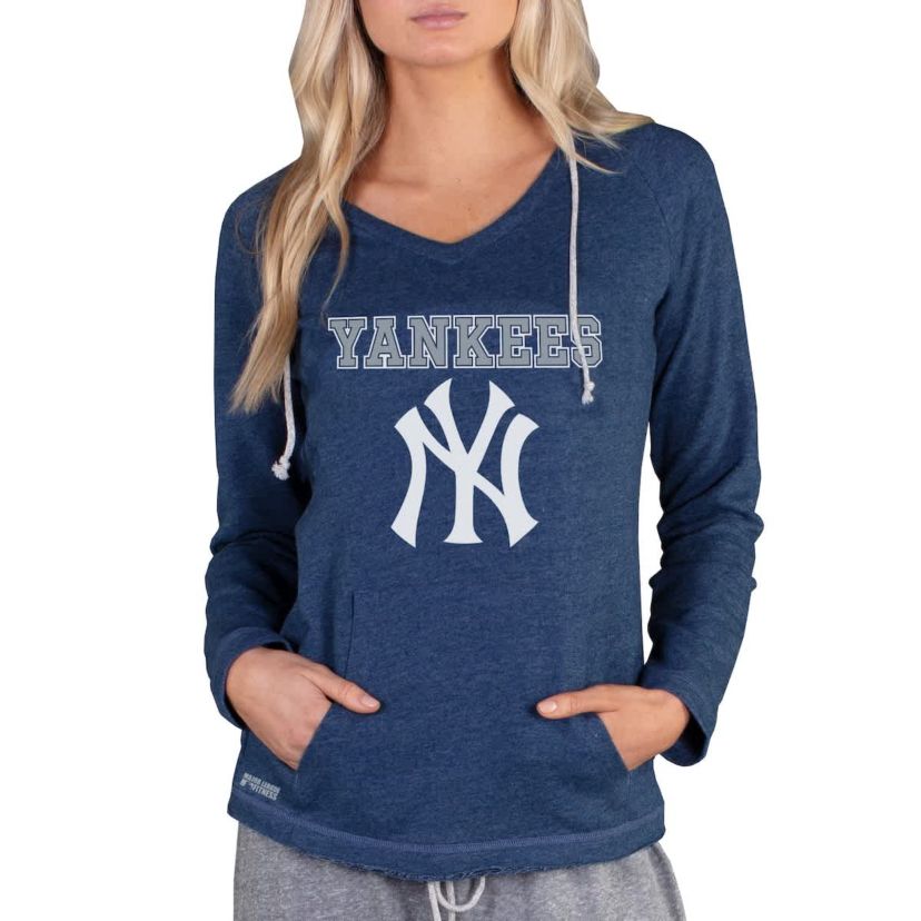 MLB New York Yankees Mainstream Terry Long Sleeve Hoodie Top