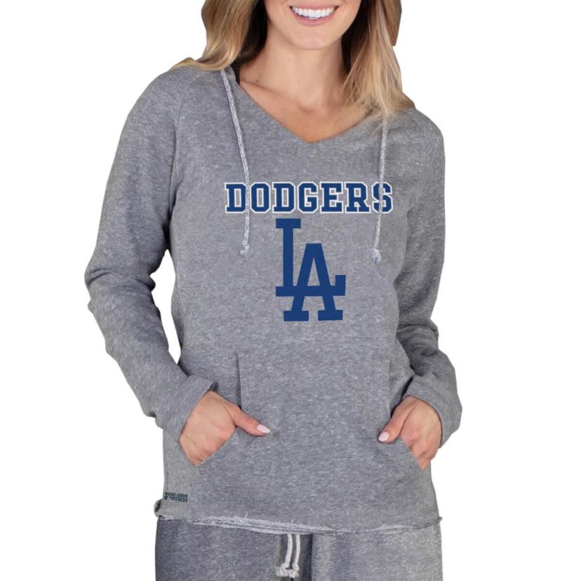 MLB Los Angeles Dodgers Mainstream Terry Long Sleeve Hoodie Top