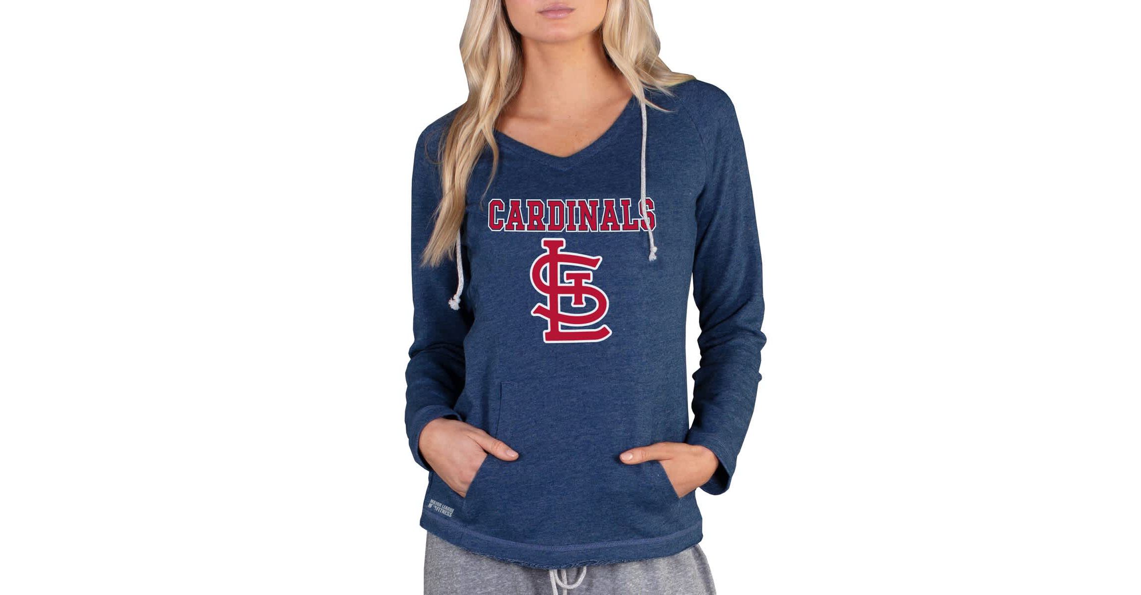 MLB St. Louis Cardinals Mainstream Terry Long Sleeve Hoodie Top