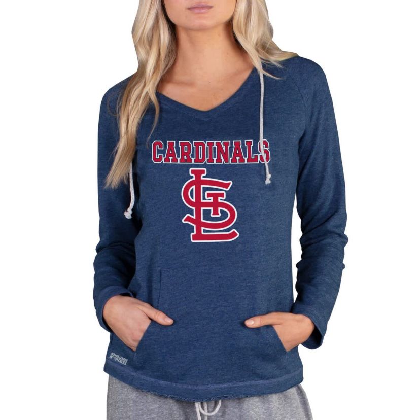 MLB St. Louis Cardinals Mainstream Terry Long Sleeve Hoodie Top