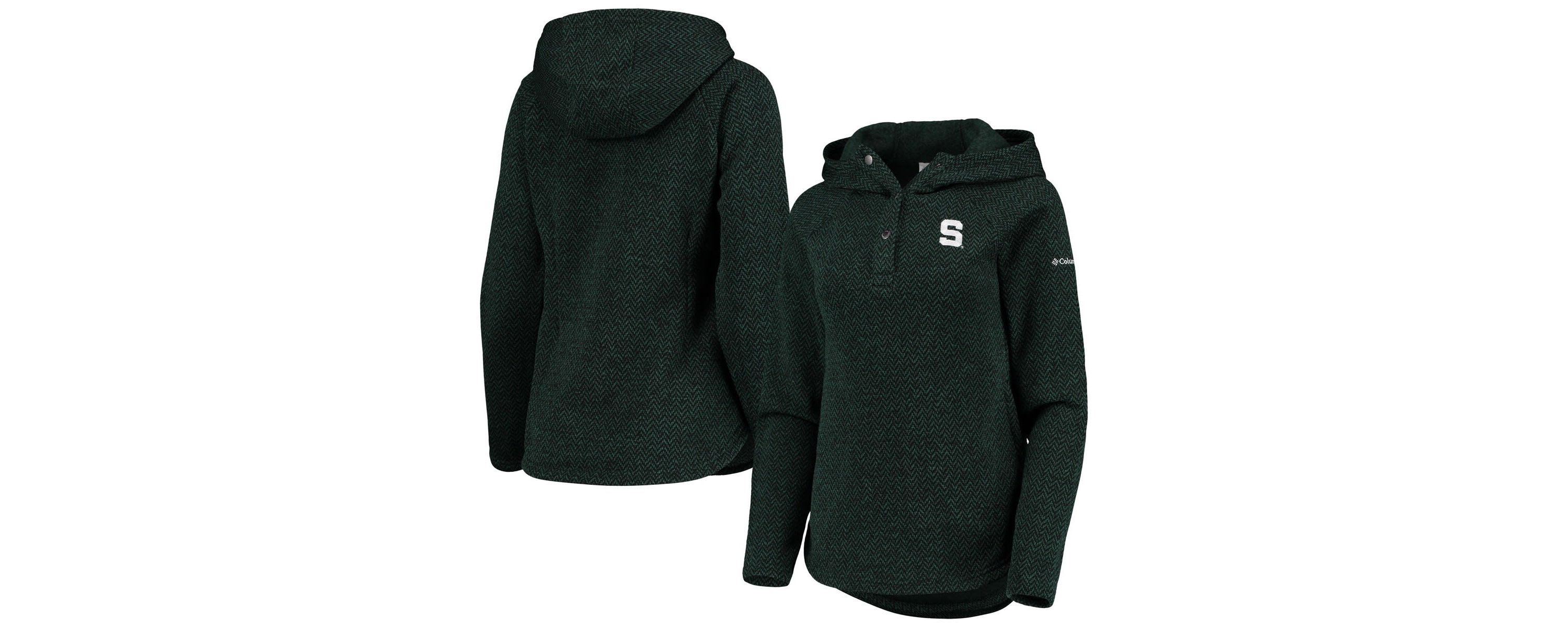 NCAA Michigan State Spartans Darling Days Raglan Fleece Pullover Hoodie