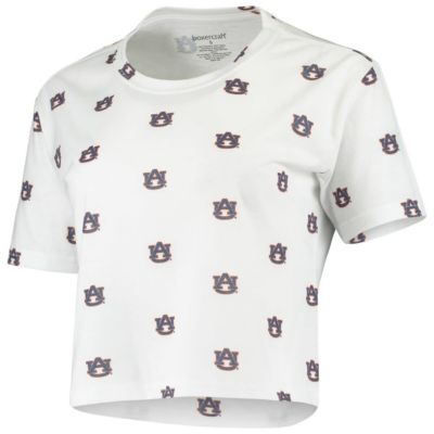 NCAA Auburn Tigers Cropped Allover Print T-Shirt