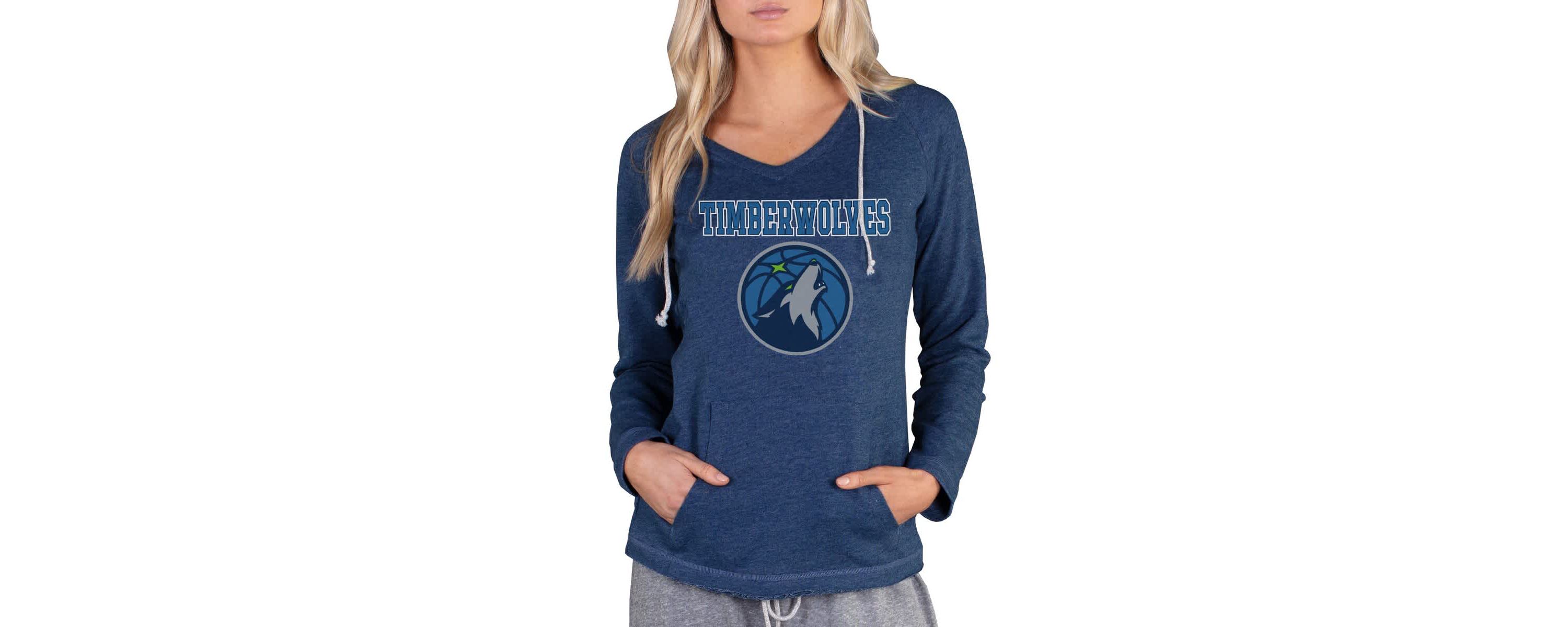 NBA Minnesota Timberwolves Mainstream Terry Hooded Top