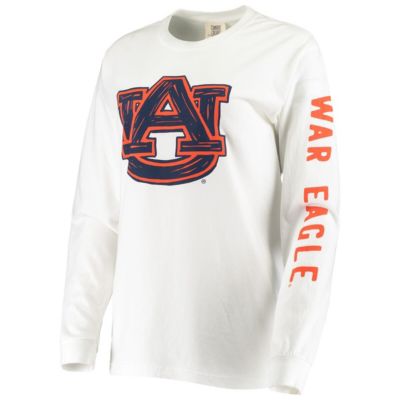 NCAA Auburn Tigers Drawn Logo Oversized Long Sleeve T-Shirt